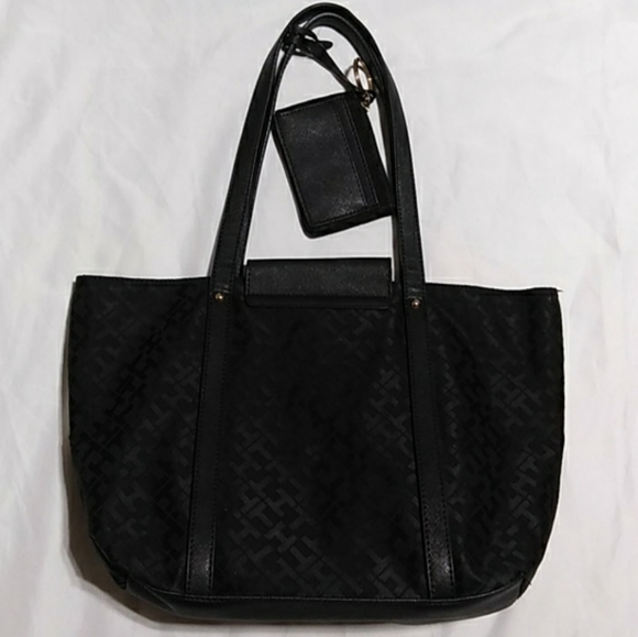 Tommy Hilfiger Monogram Canvas Tote + Change Purse - Picture 10 of 16